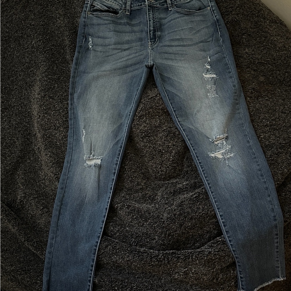 KanCan Distressed Blue Skinny Jeans